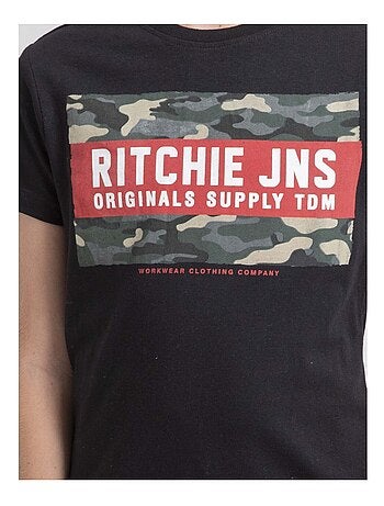 T-shirt col rond pur coton JARDIN garçon