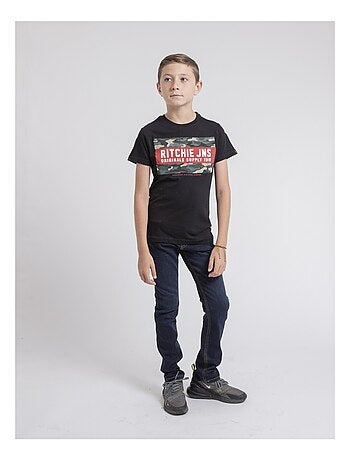 T-shirt col rond pur coton JARDIN garçon