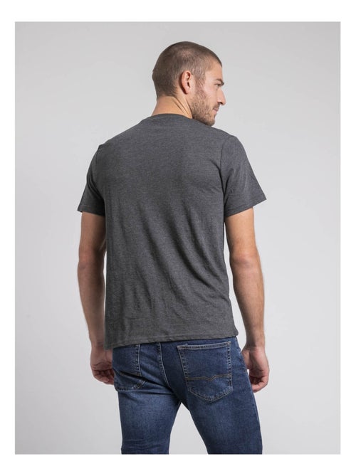 T-shirt col rond pur coton JIMINAL - Kiabi