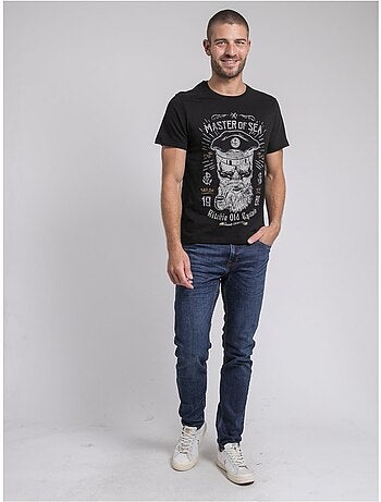 T-shirt col rond pur coton JIMOSCAR