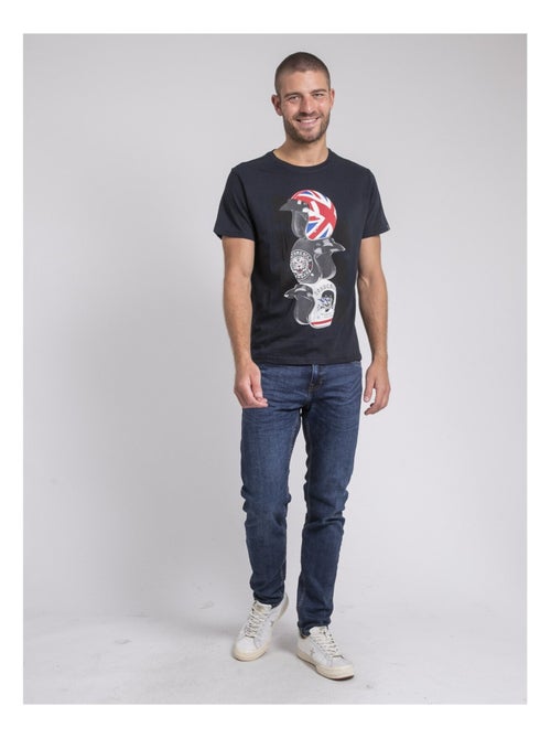 T-shirt col rond pur coton JOAKIM - Kiabi