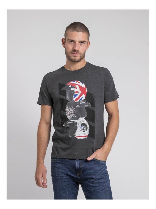 T-shirt col rond pur coton JOAKIM - Kiabi