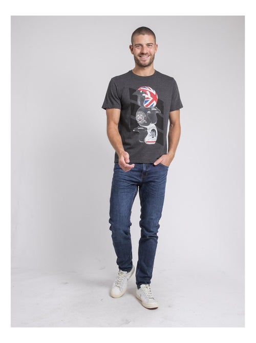 T-shirt col rond pur coton JOAKIM - Kiabi