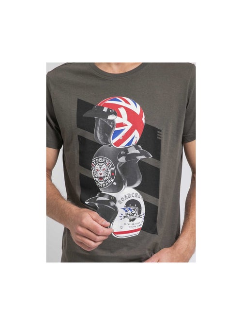 T-shirt col rond pur coton JOAKIM - Kiabi