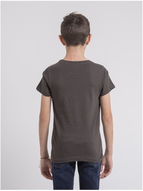 T-shirt col rond pur coton JOCOBY-J - Kiabi