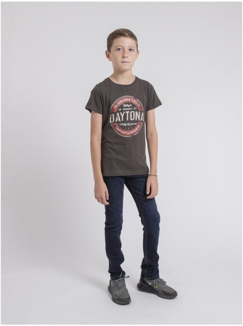 T-shirt col rond pur coton JOCOBY-J - Kiabi