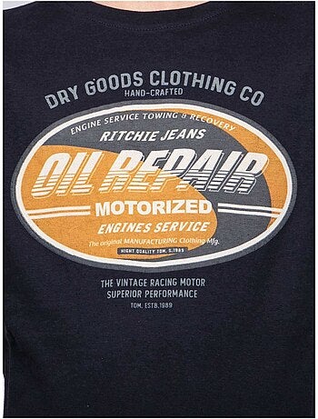 T-shirt col rond pur coton JOCTURNE garçon