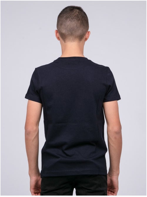 T-shirt col rond pur coton JOCTURNE garçon - Kiabi