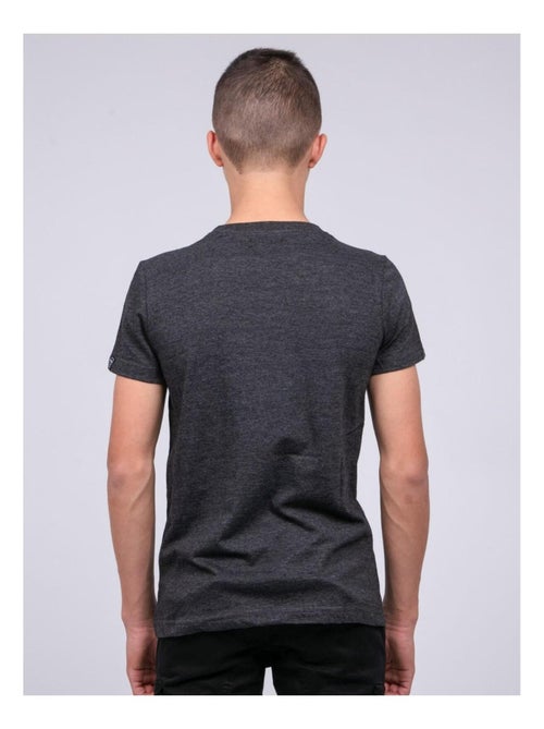 T-shirt col rond pur coton JOCTURNE garçon - Kiabi