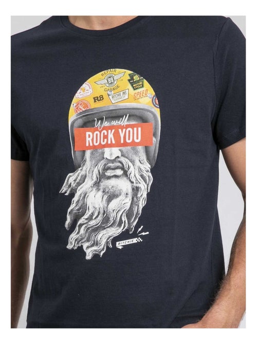 T-shirt col rond pur coton JOMODEK - Kiabi