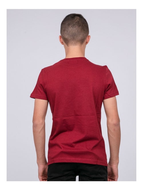 T-shirt col rond pur coton JOOSTER garçon - Kiabi