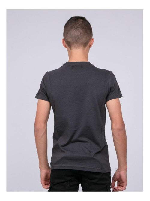 T-shirt col rond pur coton JORDY garçon - Kiabi