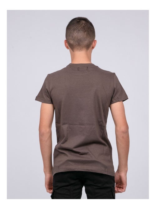 T-shirt col rond pur coton JORDY garçon - Kiabi