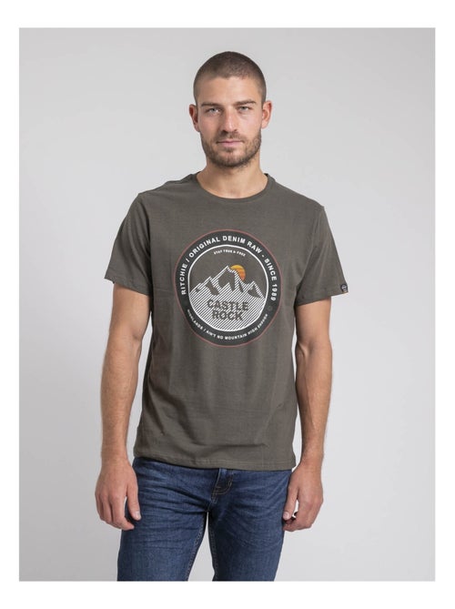 T-shirt col rond pur coton JOROCK - Kiabi