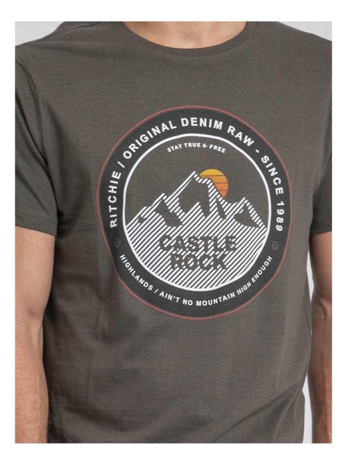 T-shirt col rond pur coton JOROCK - Kiabi