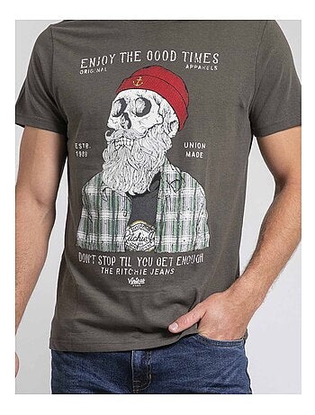 T-shirt col rond pur coton JORUSTIX