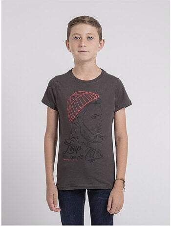 T-shirt col rond pur coton jouancy garçon