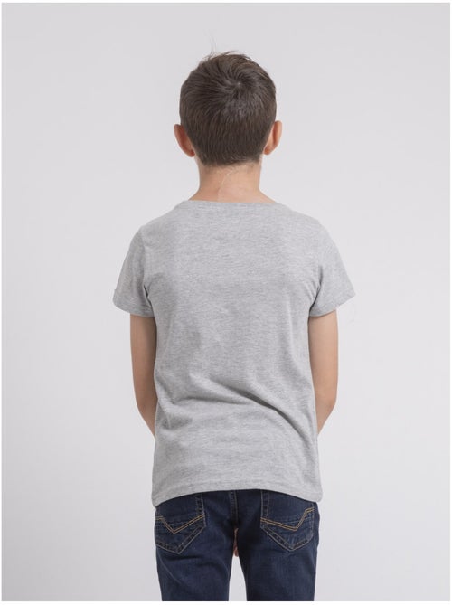 T-shirt col rond pur coton JOUANCY-J - Kiabi