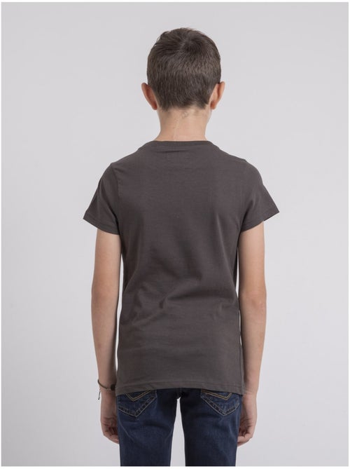 T-shirt col rond pur coton JOUANCY-J - Kiabi