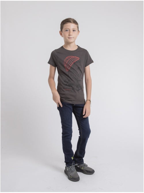 T-shirt col rond pur coton JOUANCY-J - Kiabi