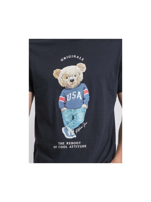 T-shirt col rond pur coton JOULIO - Kiabi