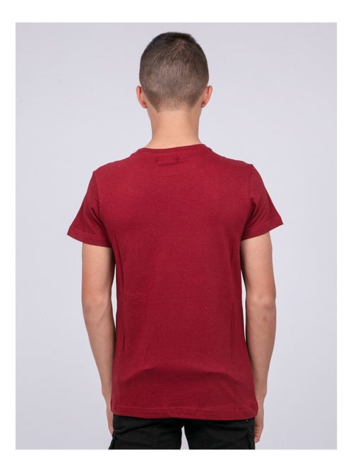 T-shirt col rond pur coton JOUMEA garçon - Kiabi