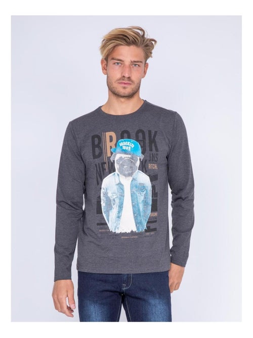 T-shirt col rond pur coton JUADA - Kiabi