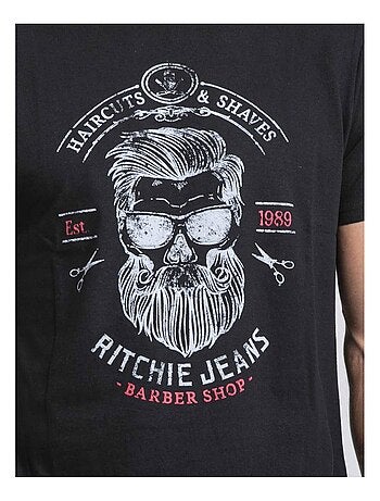 T-shirt col rond pur coton JUSIX