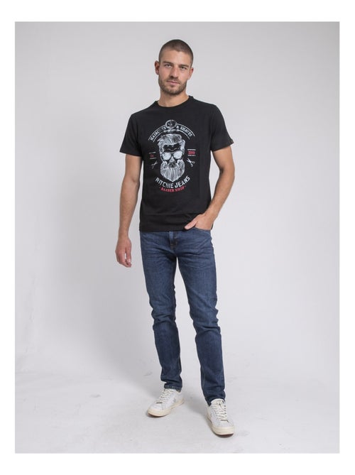 T-shirt col rond pur coton JUSIX - Kiabi