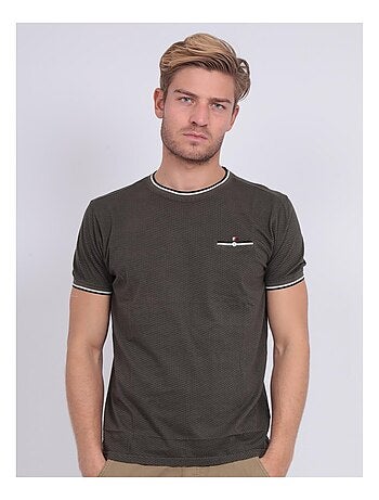 T-shirt col rond pur coton motifs NERFO
