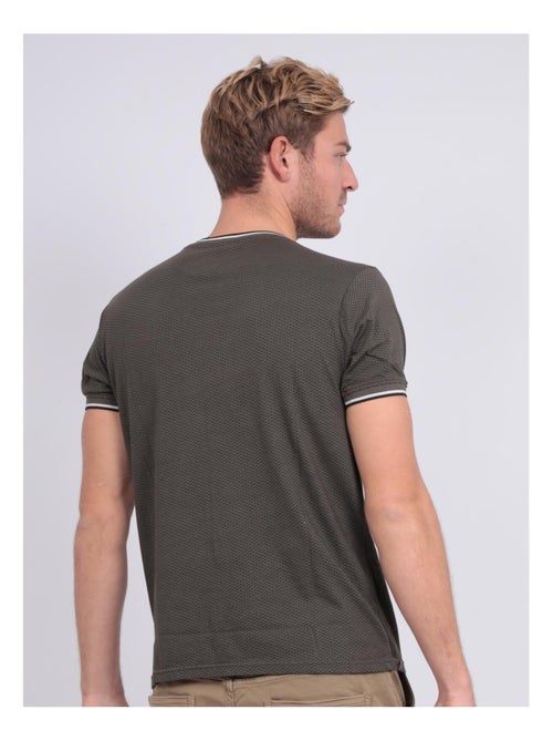 T-shirt col rond pur coton motifs NERFO - Kiabi