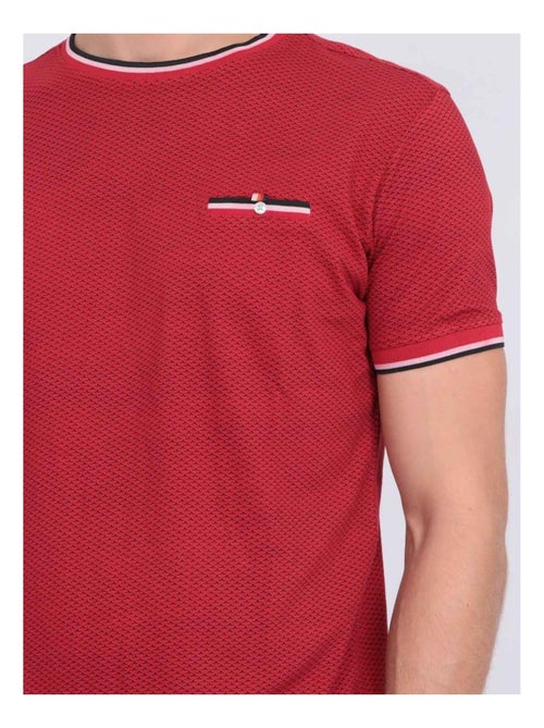 T-shirt col rond pur coton motifs NERFO - Kiabi