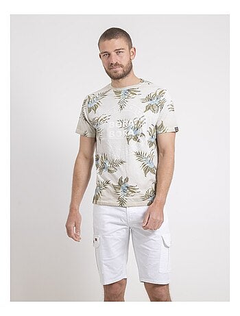 T-shirt col rond pur coton motifs NULEMON