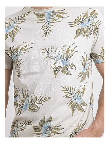 T-shirt col rond pur coton motifs NULEMON