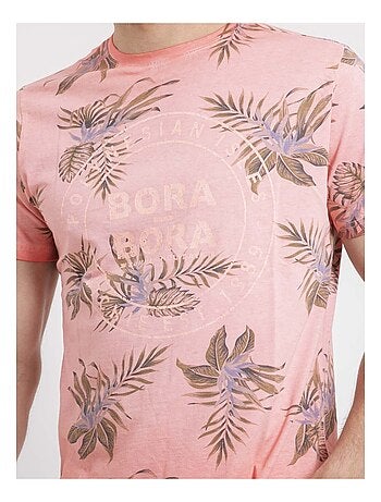 T-shirt col rond pur coton motifs NULEMON