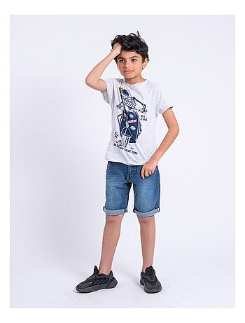 T-shirt col rond pur coton NABALEX garçon