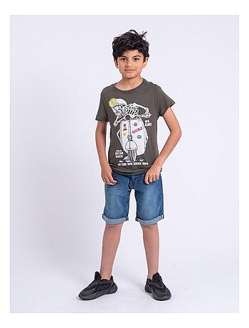 T-shirt col rond pur coton NABALEX garçon