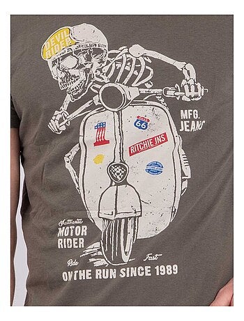 T-shirt col rond pur coton NABALEX