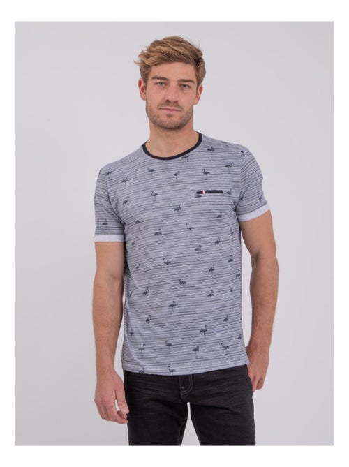T-shirt col rond pur coton NABALVINE - Kiabi