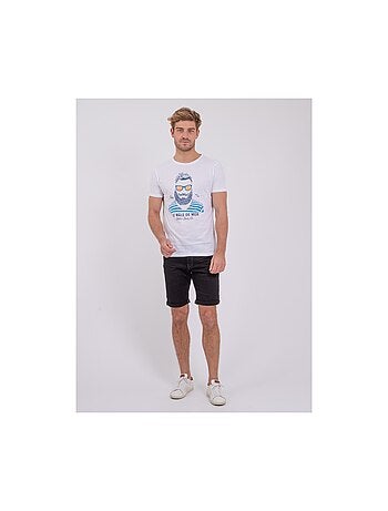 T-shirt col rond pur coton nabarzu