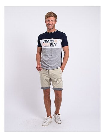 T-shirt col rond pur coton nabelo