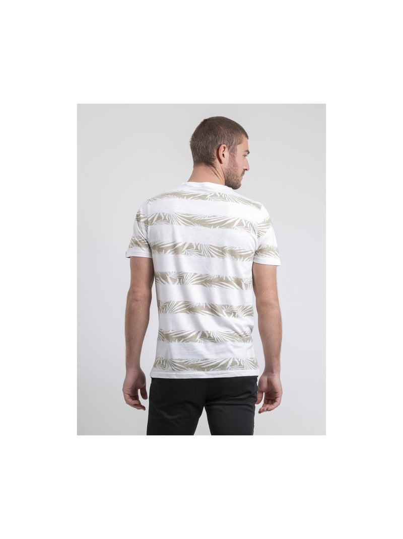 T-shirt col rond pur coton NADILAND Ecru - Kiabi
