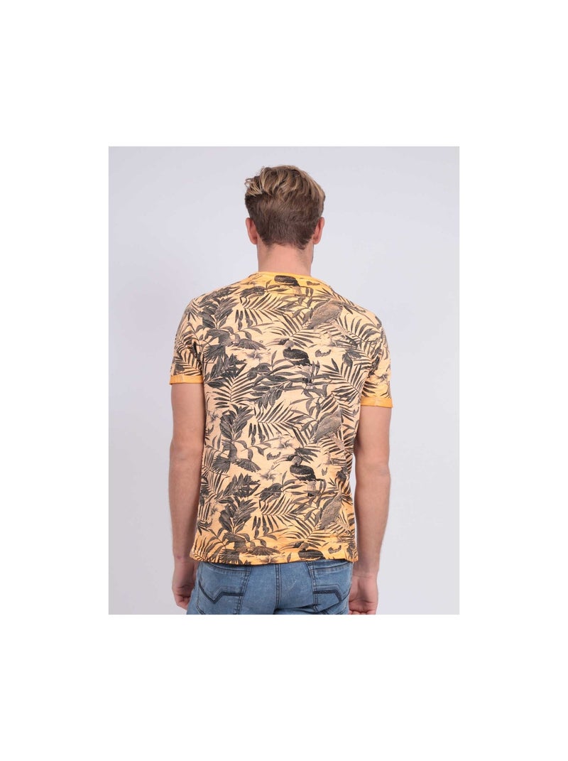 T-shirt col rond pur coton NADISON Orange - Kiabi