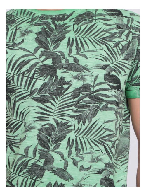 T-shirt col rond pur coton NADISON - Kiabi