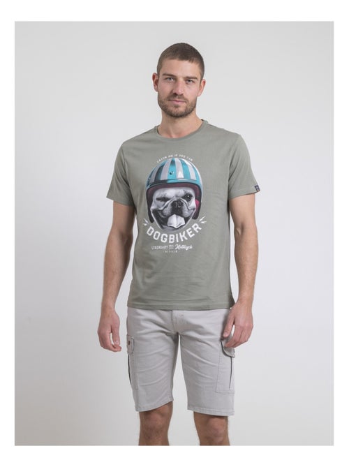 T-shirt col rond pur coton NAMATOU - Kiabi