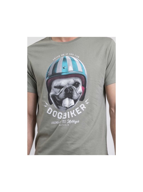 T-shirt col rond pur coton NAMATOU - Kiabi