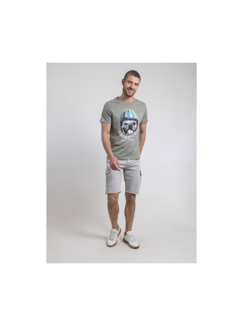 T-shirt col rond pur coton NAMATOU - Kiabi