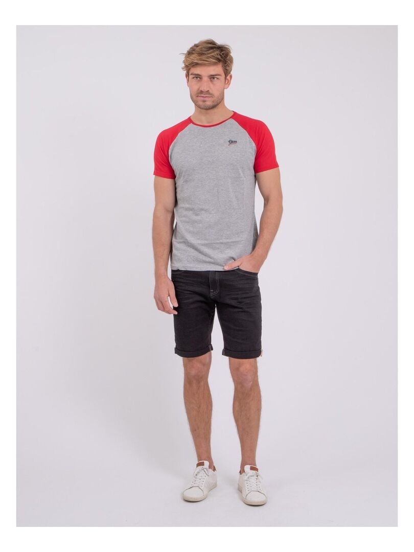 T-shirt coton BIO col rond homme - Red imprimé et personnalisé pour