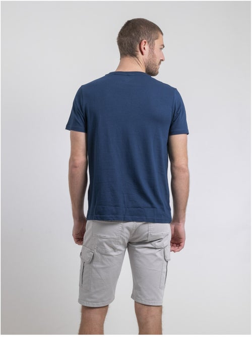 T-shirt col rond pur coton NAPAMIEL - Kiabi