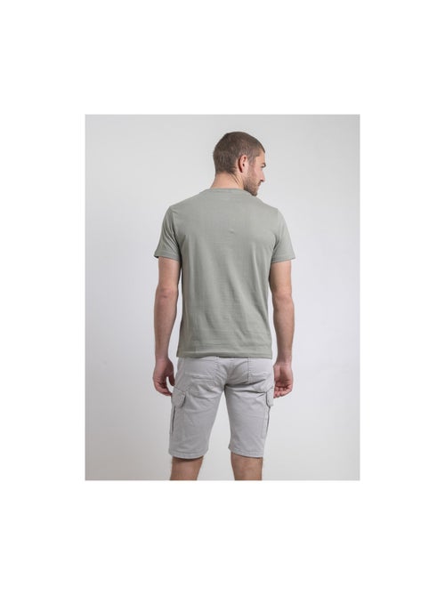 T-shirt col rond pur coton NAPAMIEL - Kiabi